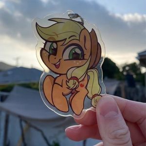 My Little Pony Applejack Sparkly Keychain